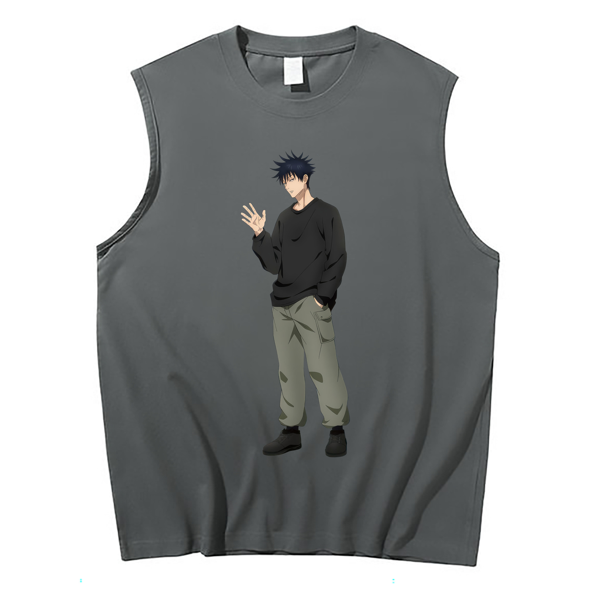 （画像用） 呪術廻戦 Jujutsu Kaisen コットン100％タンクトップ（フロントプリント）